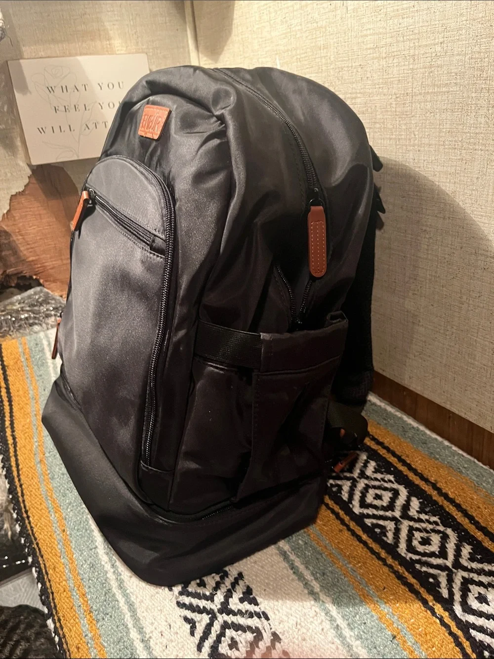 EMBUR Diaper bag backpack with detachable insulated cooler